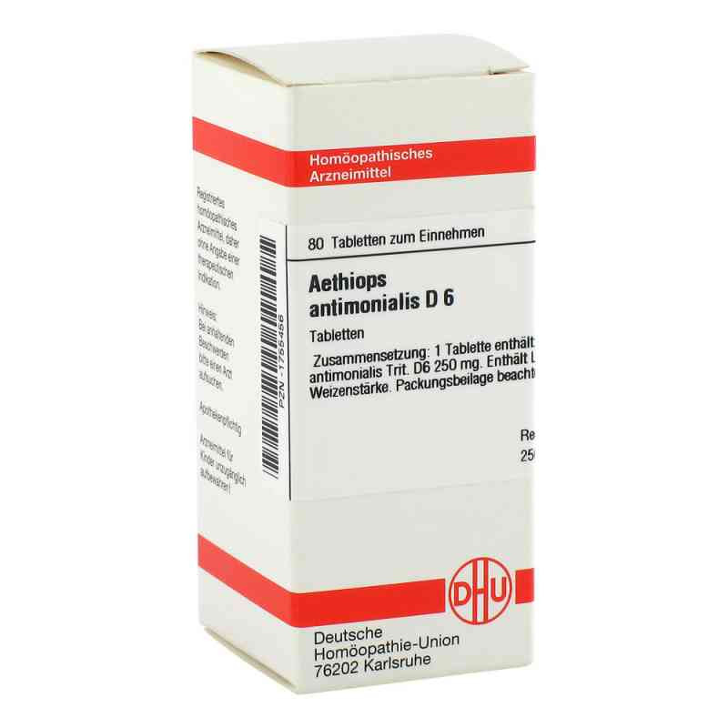 Aethiops Antimonialis D 6 Tabletten (80 stk) – PZN 1755456