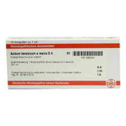 Acidum Benzoicum E.res. D 4 Ampullen (10X1 ml) – PZN 2825590