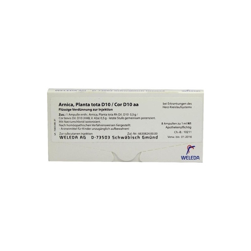 ARNICA PLANTA T D10 COR, 8X1 ML – PZN 1618452