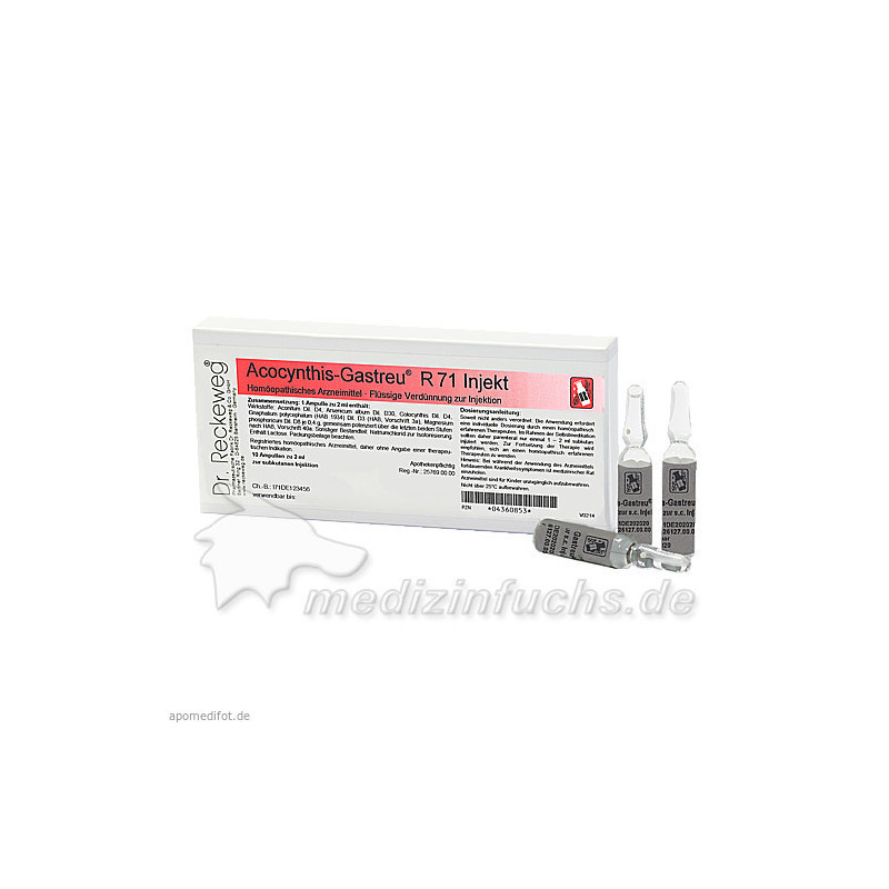 ACOCYNTHIS GASTREU R71 INJ, 10X2 ML – PZN 4360853