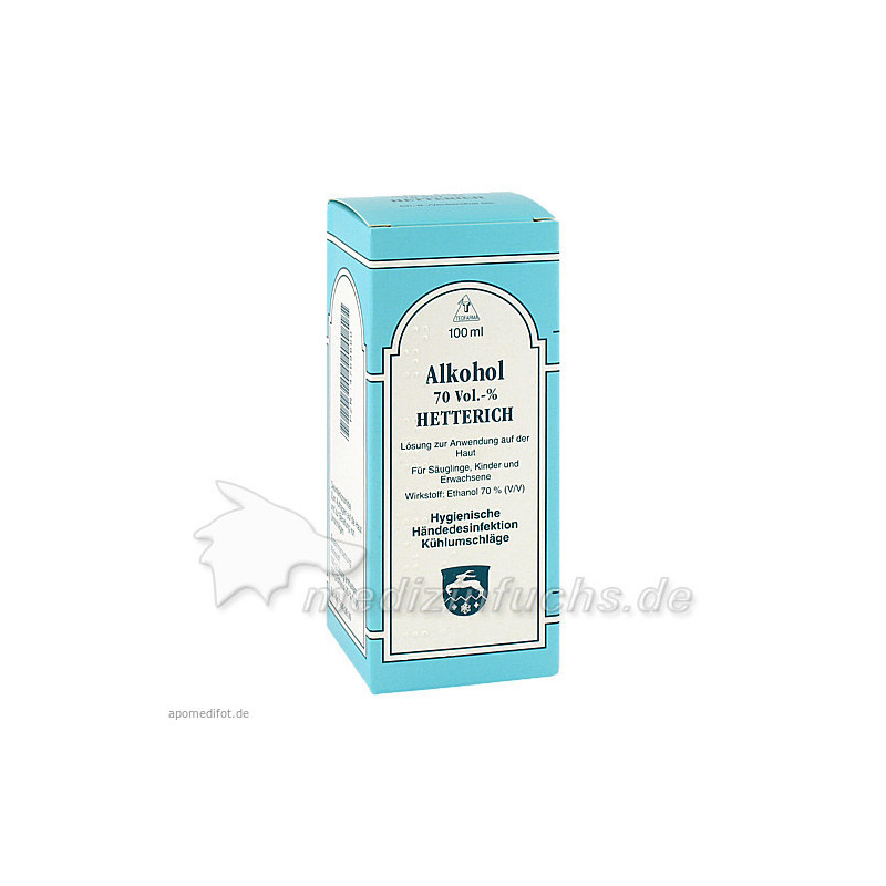 ALKOHOL 70 VOL % HETTERICH, 100 ML – PZN 4769660