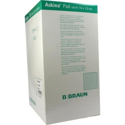 ASKINA PAD 10X10CM NICHTHAFT WUNDAUFLAGE STERIL, 100 ST – PZN 6647352
