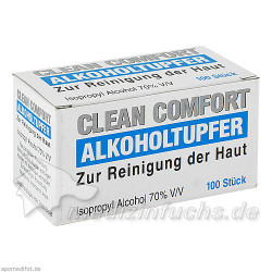 Alkoholtupfer 3x6cm steril, 100 ST – PZN 8514684