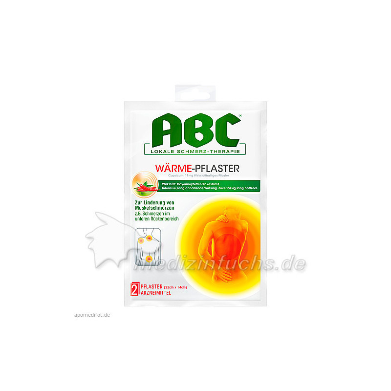 ABC Wärme-Pflaster Capsicum Hansaplast med 12x14, 2 ST – PZN 2295643