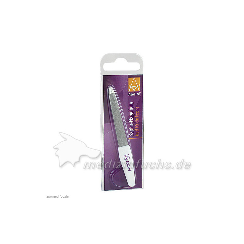 apoline Nagelfeile Saphir 10cm verchromt, 1 ST – PZN 149558