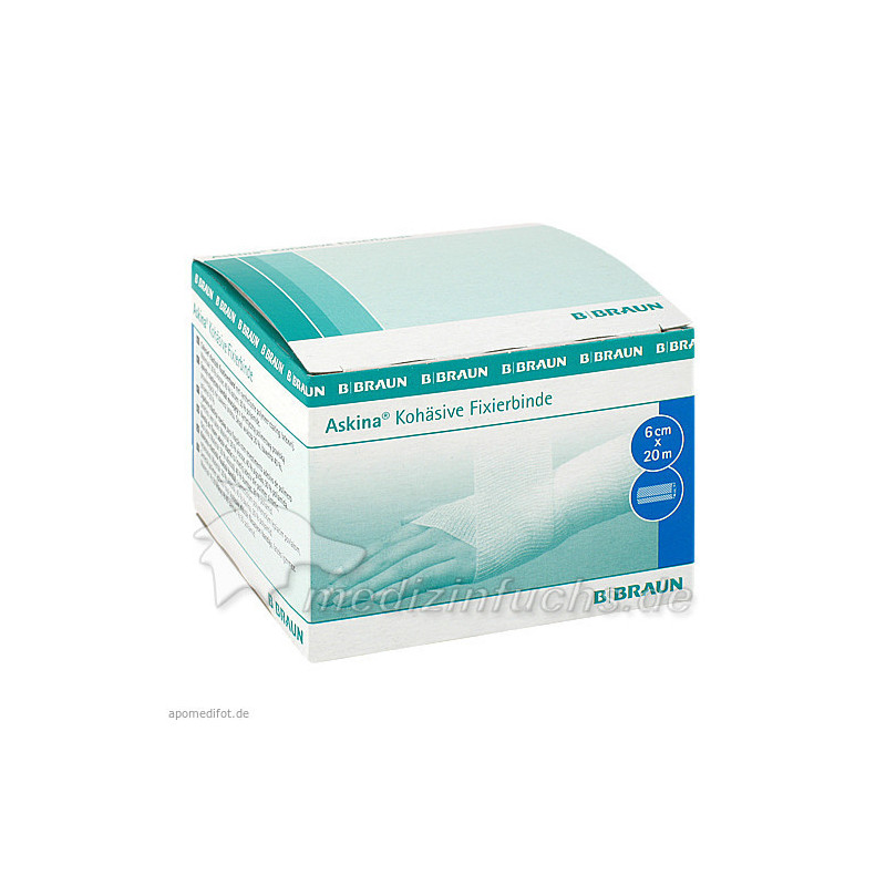 Askina Kohäsive Fixierbinde elast ungebl 20mX6cm, 1 ST – PZN 6158222