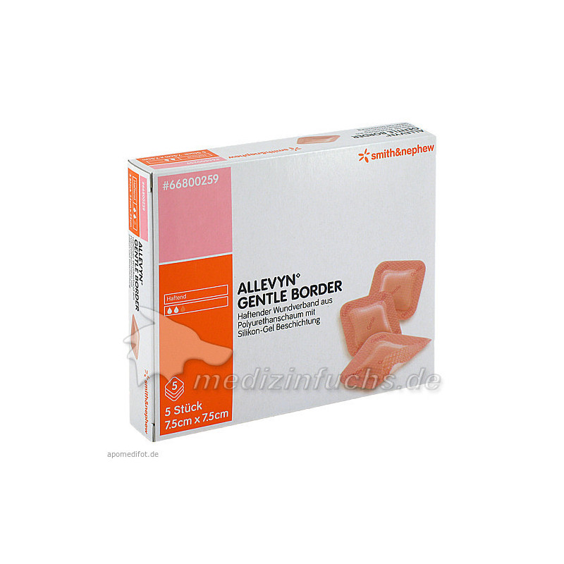 Allevyn Gentle Border 7.5cmx7.5cm, 5 ST – PZN 6087427