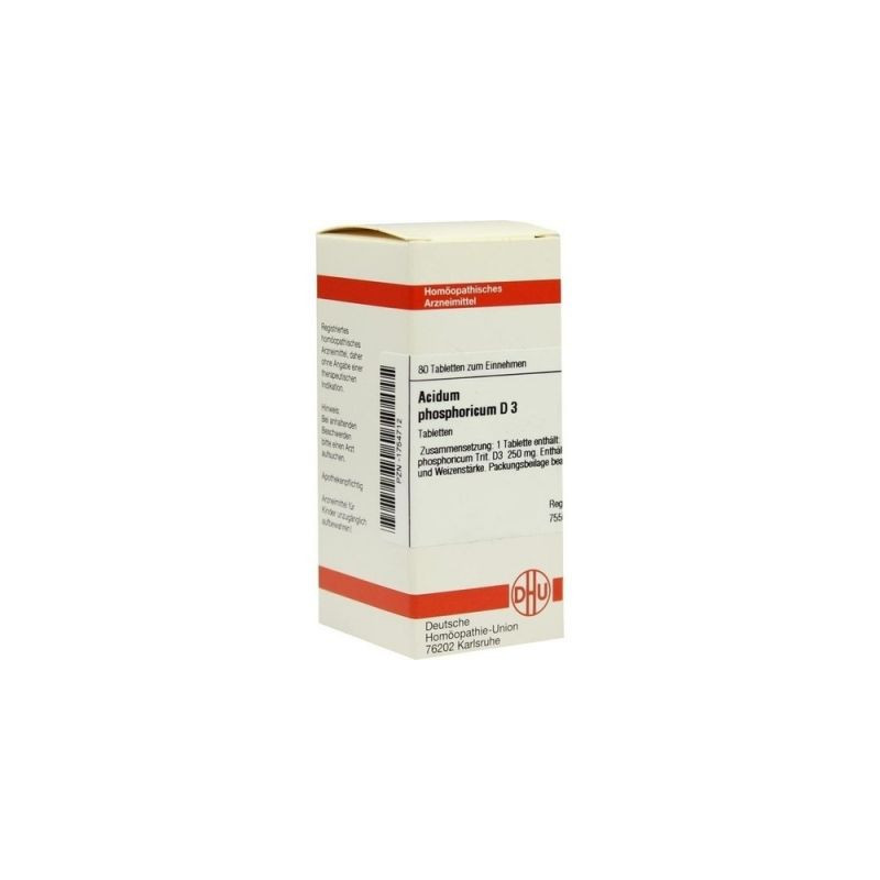 Acidum Phosphoricum D 3 Tabletten (80 stk) – PZN 1754712