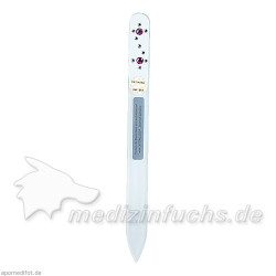 Aponorm Glasfeile mit 2 Steinchen rosa, 1 ST – PZN 6704860