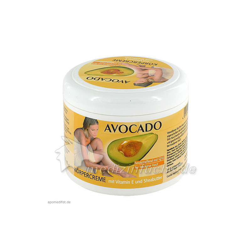Avocado Körpercreme mit Q10, 500 ML – PZN 667448