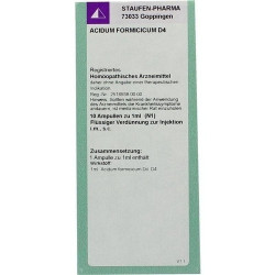 ACIDUM FORMICICUM D 4, 10X1 ML – PZN 524944