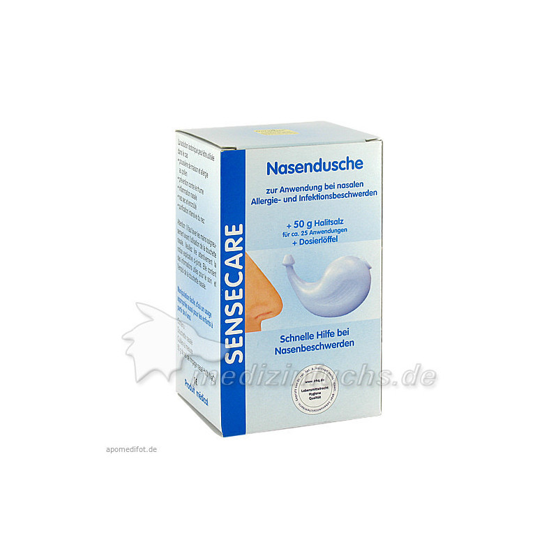 AMV Nasendusche Kombip.50g Spülsalz+Dosierlöffel, 1 P – PZN 5703462