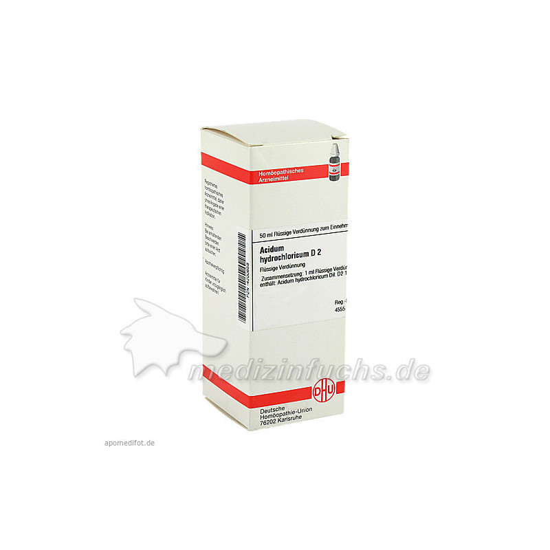 ACIDUM HYDROCHL D 2, 50 ML – PZN 4200658