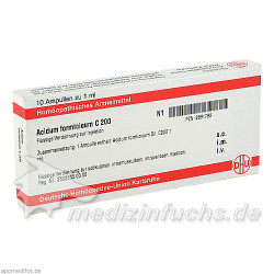 ACIDUM FORMIC C200, 10X1 ML – PZN 2891782