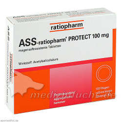 ASS-ratiopharm PROTECT 100mg, 100 ST – PZN 6718649