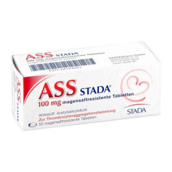 Ass Stada 100 mg magensaftresistente Tabletten (50 stk) – PZN 10544043