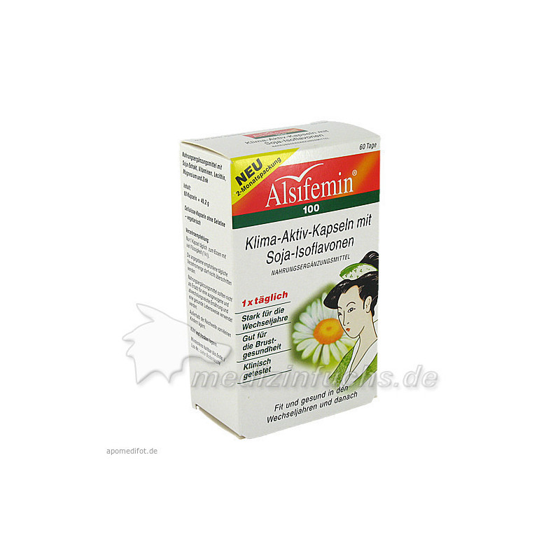 Alsifemin 100 Klima Aktiv m.Soja 1x1 Kapseln, 60 ST – PZN 2099126