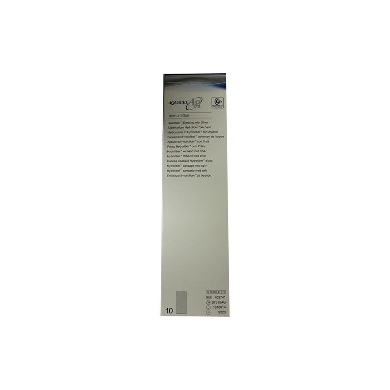 Aquacel-Ag 4x30cm Hydrofiberverband mit Silber, 10 ST – PZN 1670814
