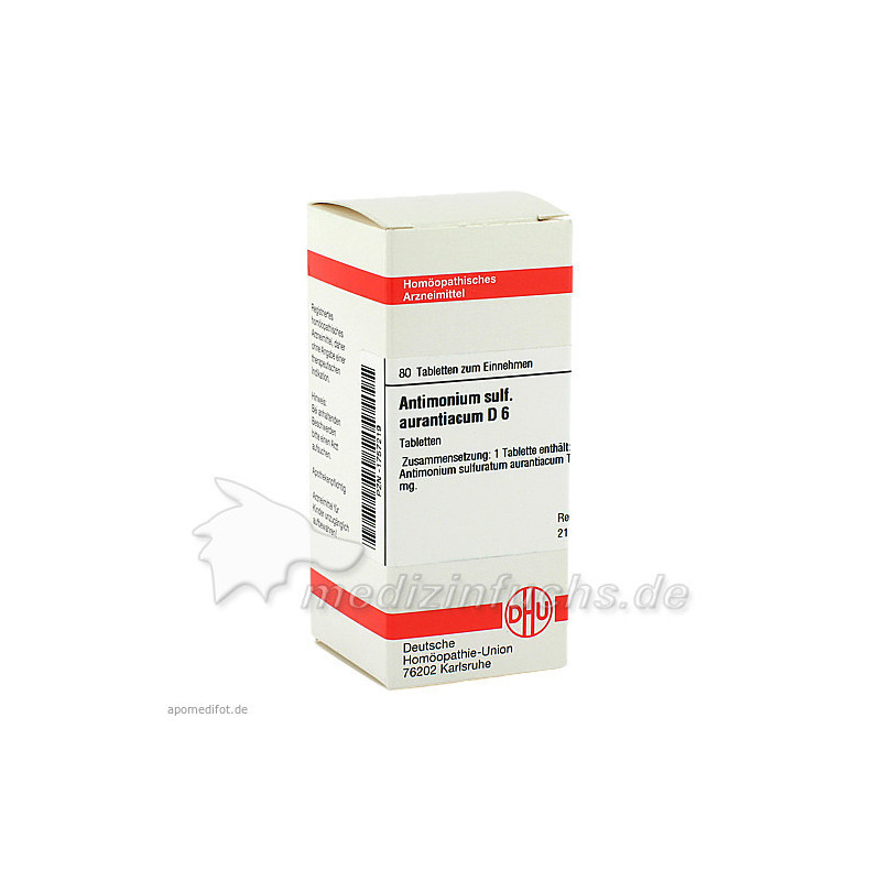 ANTIMONIUM SULF AURANT D 6, 80 ST – PZN 1757219