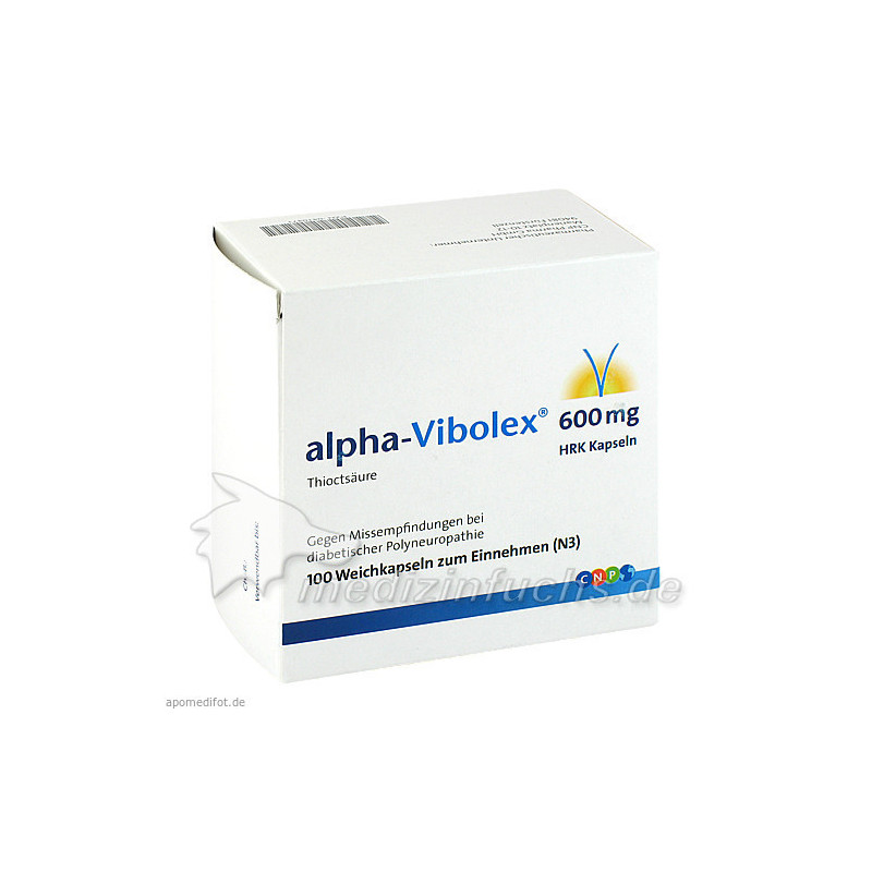 alpha-Vibolex 600 HRK Kapseln, 100 ST – PZN 410471