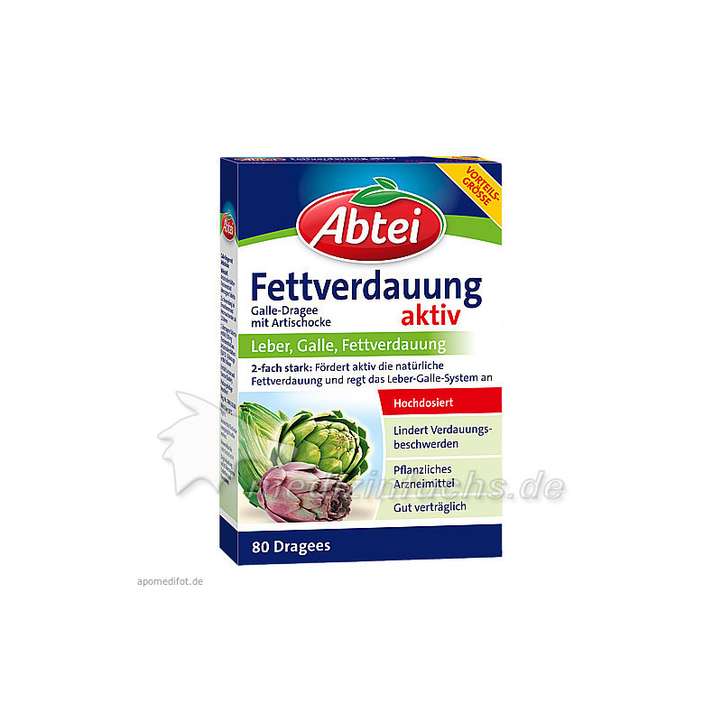 Abtei Galle-Dragees mit Artischocke, 80 ST – PZN 8789725