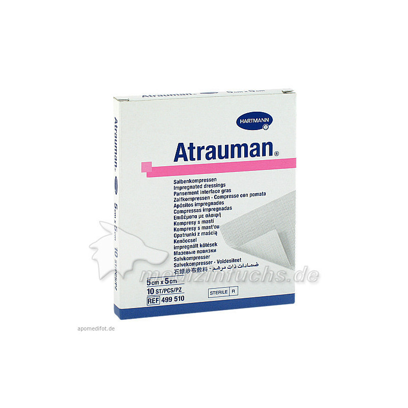 ATRAUMAN STERIL 5X5CM, 10 ST – PZN 4889826