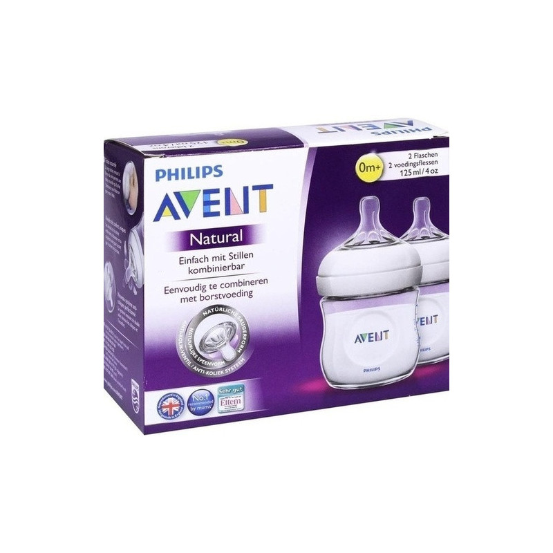 Avent 125ml PP Flasche nach dem Vorbild der Natur, 2 ST – PZN 9435308