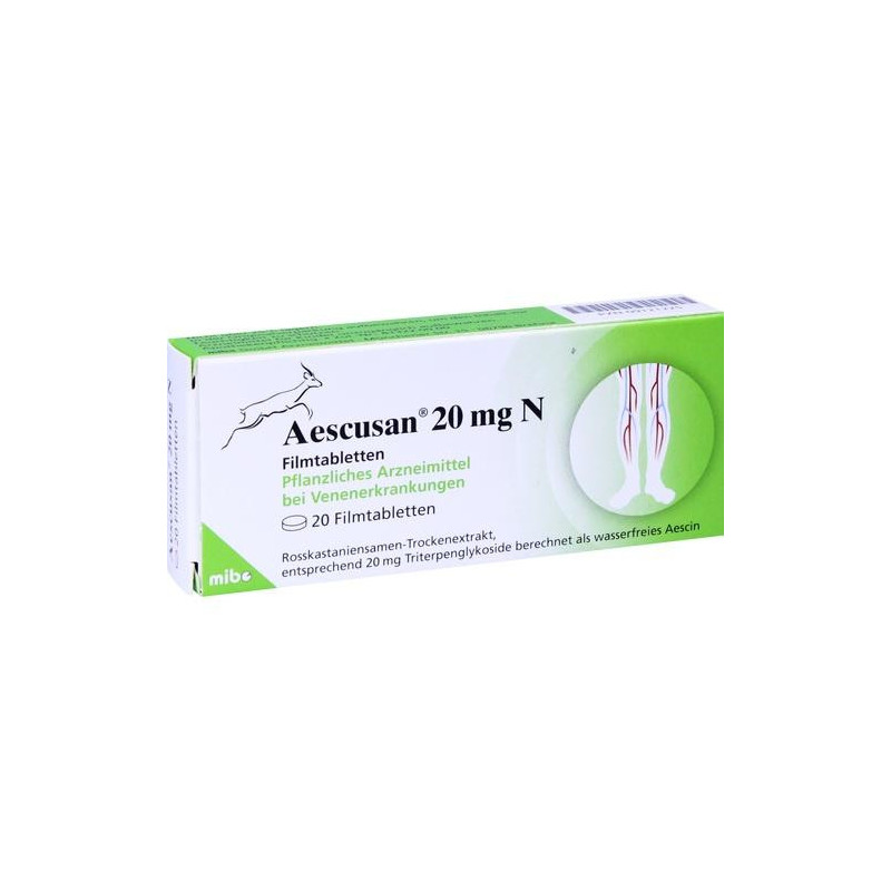 AESCUSAN 20mg N, 20 ST – PZN 9121225