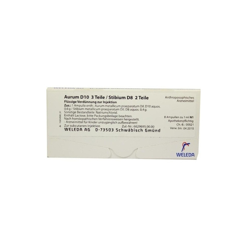 AURUM D10 STIBIUM D 8, 8X1 ML – PZN 1619173