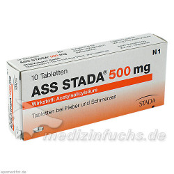 ASS STADA 500mg Tabletten, 10 ST – PZN 3366167