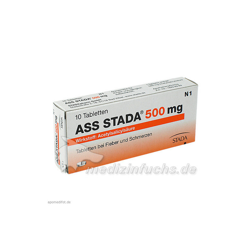 ASS STADA 500mg Tabletten, 10 ST – PZN 3366167