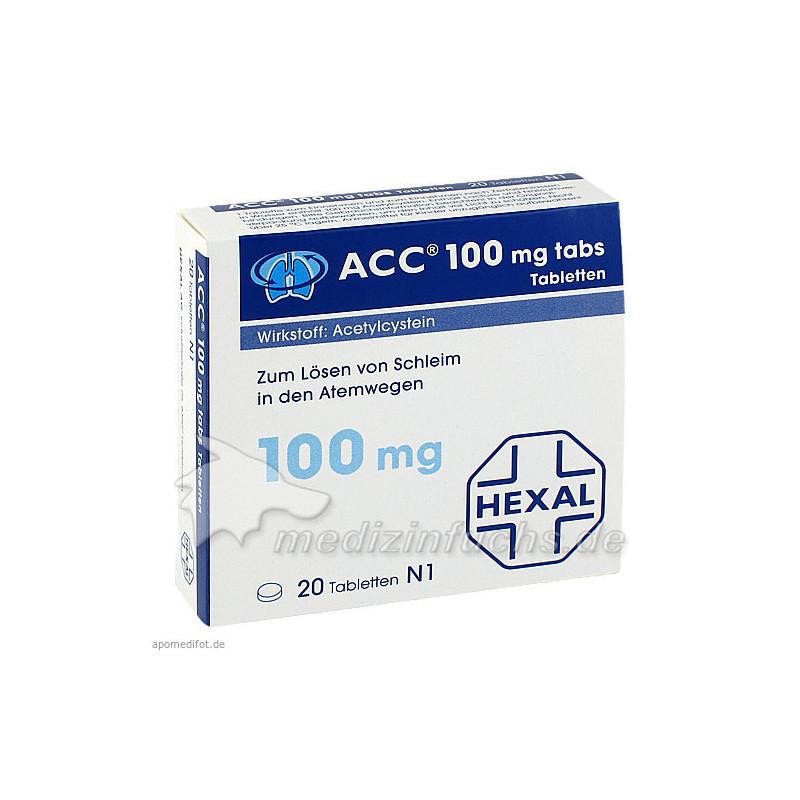 ACC 100 tabs Tabletten, 20 ST – PZN 451085