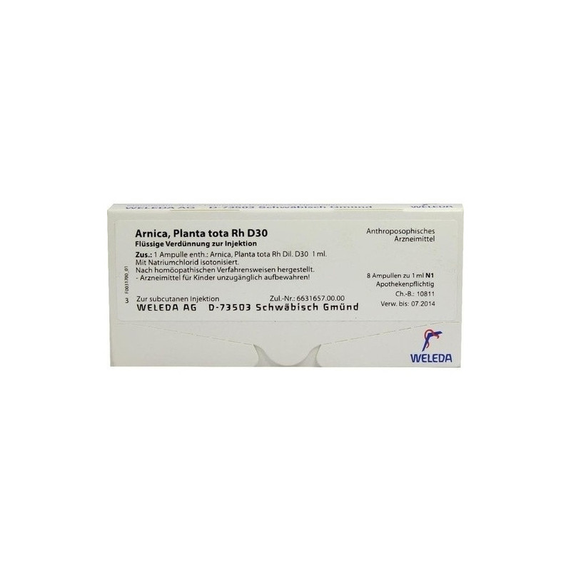 ARNICA PLANTA TOTA RH D30, 8X1 ML – PZN 1618363