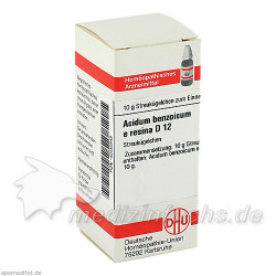 ACIDUM BENZOIC E RES D12, 10 G – PZN 4200345