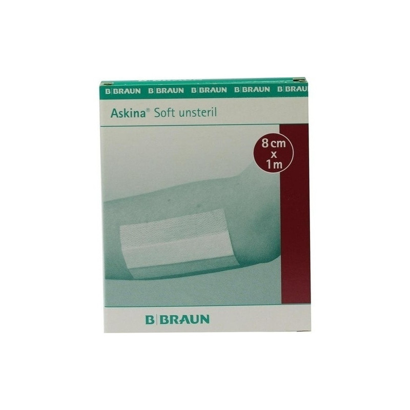 ASKINA SOFT UNST 1MX8CM HYPOALLERGENER WUNDVERBAND, 1 ST – PZN 7412102