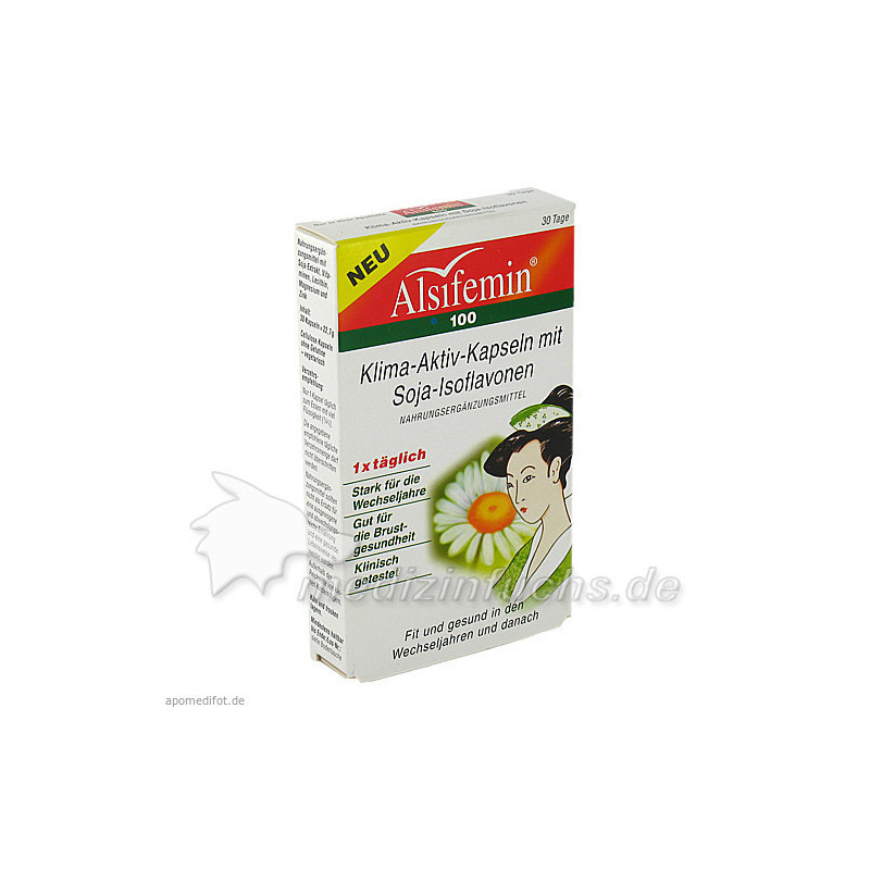 Alsifemin 100 Klima Aktiv m.Soja 1x1 Kapseln, 30 ST – PZN 1927650