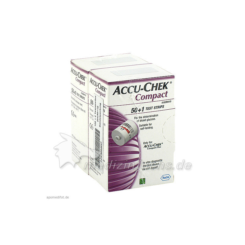 ACCU-CHEK Compact Teststreifen, 102 ST – PZN 9064697