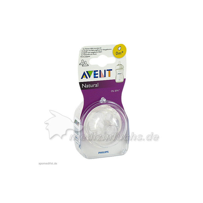 Avent Naturnah-Sauger 0m+ Monate, 2 ST – PZN 9435202