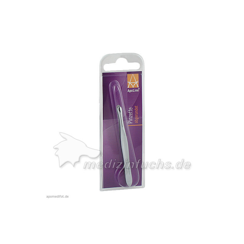 apoline Pinzette rund 8cm verchromt, 1 ST – PZN 149400