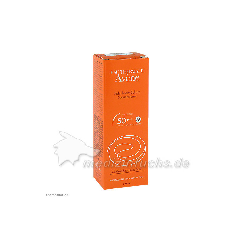 AVENE SunSitive Sonnencreme SPF50+, 50 ML – PZN 7388071