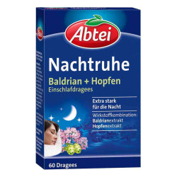 Abtei Nachtruhe Baldrian+hopfen Einschlafdragees (60 stk) – PZN 12505550