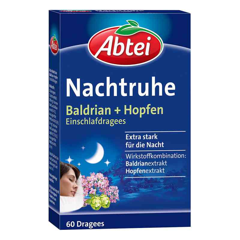 Abtei Nachtruhe Baldrian+hopfen Einschlafdragees (60 stk) – PZN 12505550