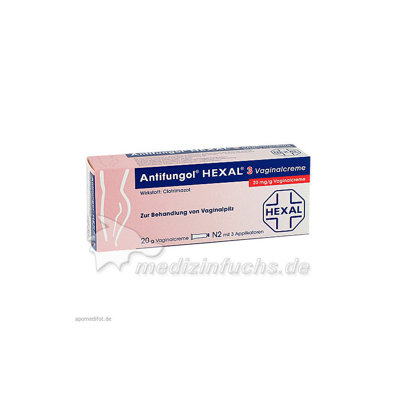 ANTIFUNGOL HEXAL 3 Vag.creme, 20 G – PZN 3250364