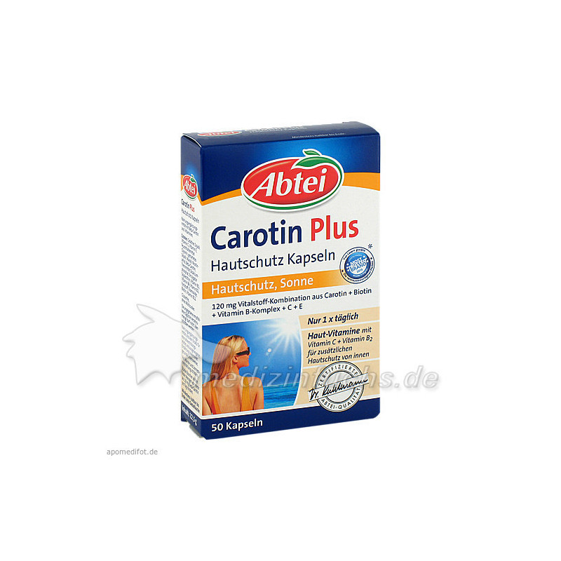 Abtei Carotin Plus Hautschutz Kapseln, 50 ST – PZN 6582463