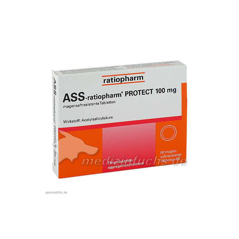 ASS-ratiopharm PROTECT 100mg, 50 ST – PZN 6718626