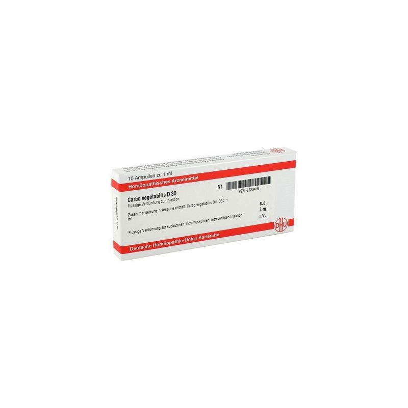 Carbo Vegetabilis D 30 Ampullen (10X1 ml) – PZN 2823415
