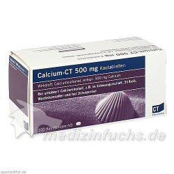 CALCIUM-CT 500 mg Kautabletten, 100 ST – PZN 8868063