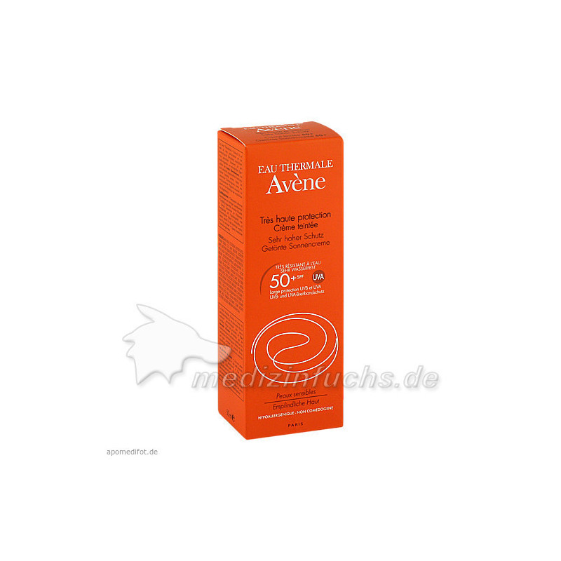 AVENE SunSitive Sonnencreme SPF 50+ getönt, 50 ML – PZN 7388088