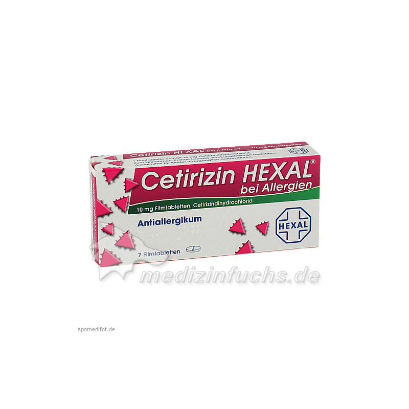 Cetirizin Hexal bei Allergien, 7 ST – PZN 1830146