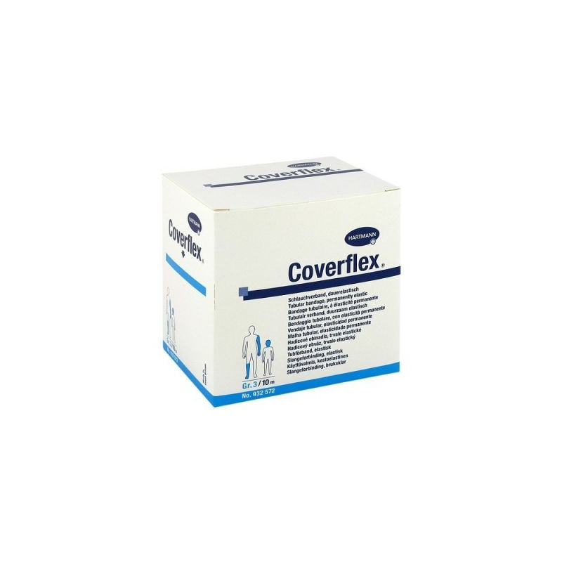 Coverflex Schlauchverband Größe 3  7,5 cmx10 m blau (1 stk) – PZN 2417224